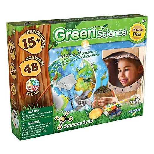 PlayMonster Science4you - Green Science - 15+ Experiments for Children to Learn About Nature - Fun, Education Activity for Kids Ages 6+