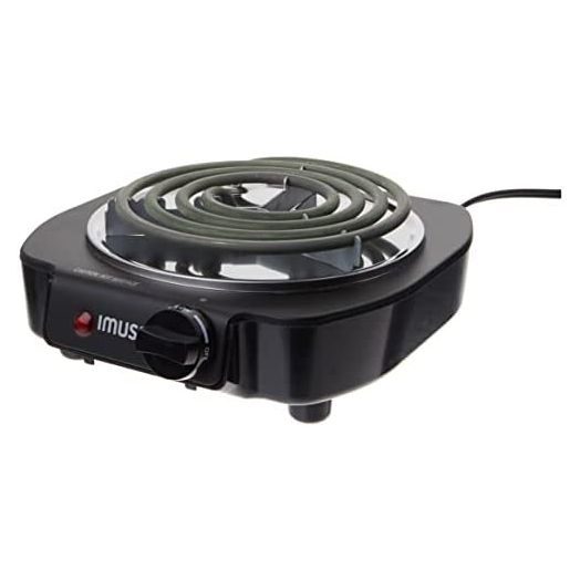 IMUSA USA Electric Single Burner, Black