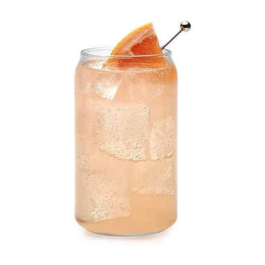 Libbey Can Shaped Beer Glass - 16 oz - 4 PACK w/ Pourer