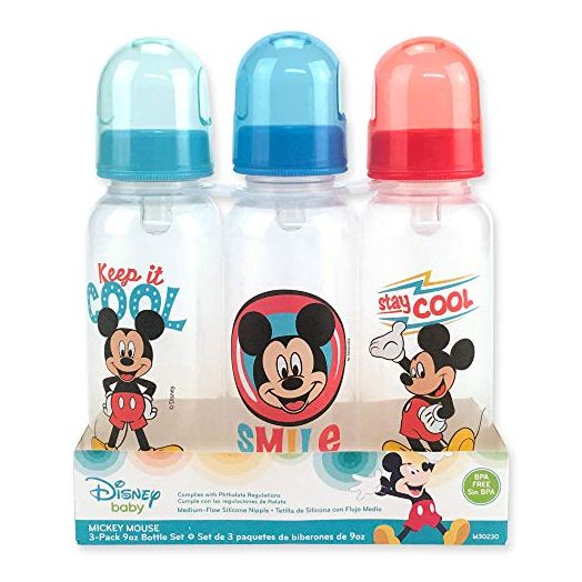 Disney Mickey Mouse Bottle Set, 3-Pack