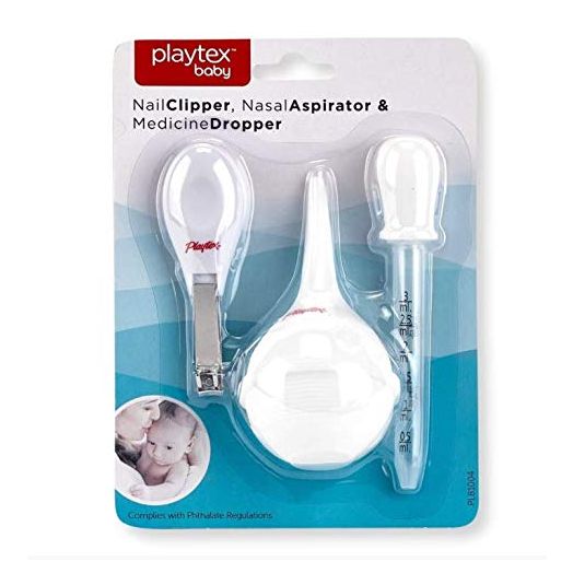 Playtex Baby 3 Piece Healthcare Kit - Nail Clipper, Nasal Aspirator and Medicine Dropper