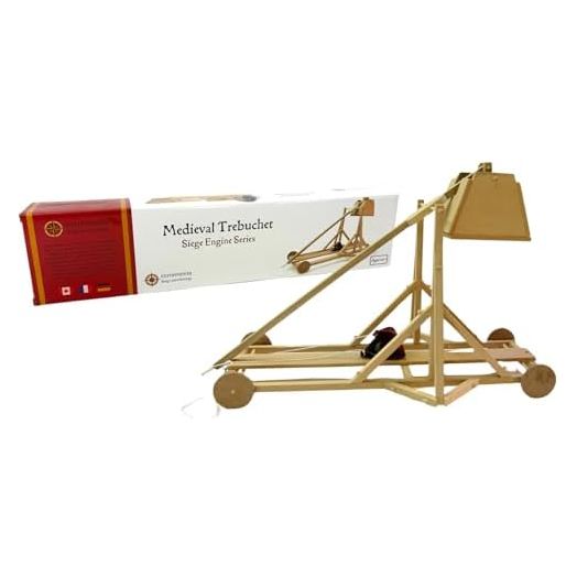 PATHFINDERS Trebuchet kit Building Toys Medieval Weapons Wooden Craft kit Science kit stem Toy Catapult Model kit Birthday Gift for Boys 3D Puzzle for Adults Learning Education Toy Engineering kit