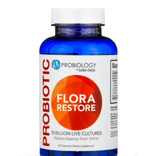 Belle + Bella Probiotic Flora Restore - 60 Capsules