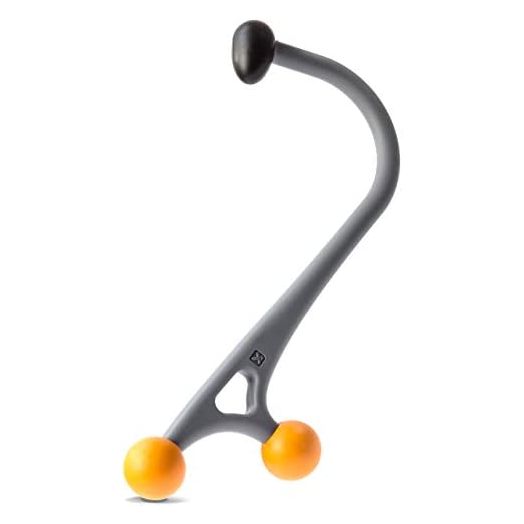 TriggerPoint AcuCurve Massage Cane for Neck, Back and Shoulders, Gray/Orange
