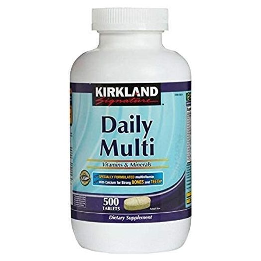Kirkland Signature Daily Multi Vitamins & Minerals Tablets, 500-Count Bottle
