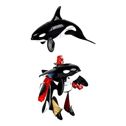 Safari Discovery Expedition Transforming Orca Whale to Robot Toy, 4 inch Action Figure, Great Gift for Boys and Girls