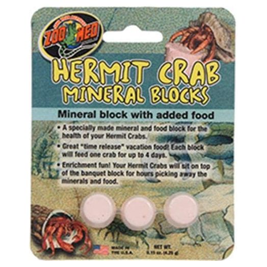 Zoo Med Laboratories SZMHC62 Zoo Hermit Crab Mineral Blocks