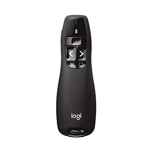 Logitech Wireless Presenter R400, Wireless Presentation Remote Clicker with Laser Pointer