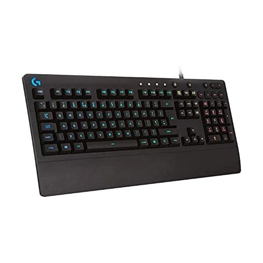 Logitech G213 Prodigy Gaming Keyboard, LIGHTSYNC RGB Backlit Keys, Spill-Resistant, Customizable Keys, Dedicated Multi-Media Keys – Black