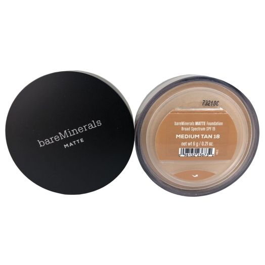 Bare Min. Bare Esc.Matte Found. SPF 15 .21 oz Med. Tan 18