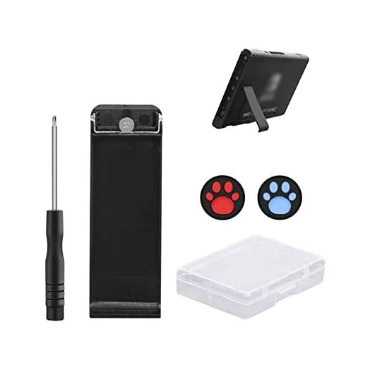 Kickstand Back Shell Holder Back Bracket for Nintendo Switch Console, Switch Replacement Kickstand Repair Kit with Screwdriver
