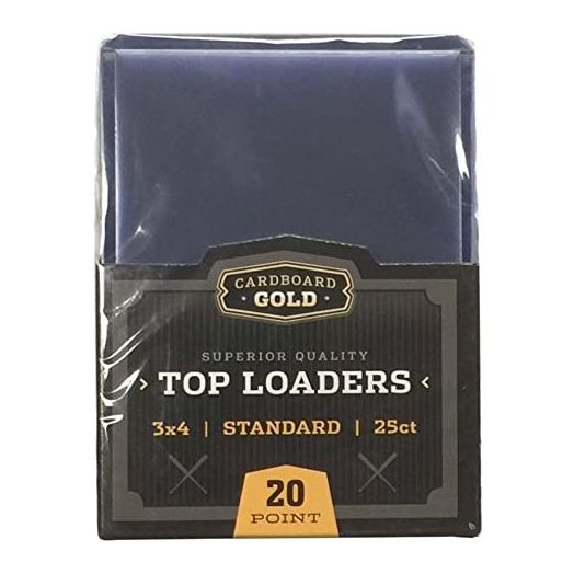 1x 25ct CBG CARDBOARD GOLD 3" x 4" PRO Toploaders KEEPS CARDS ULTRA PROTECTED