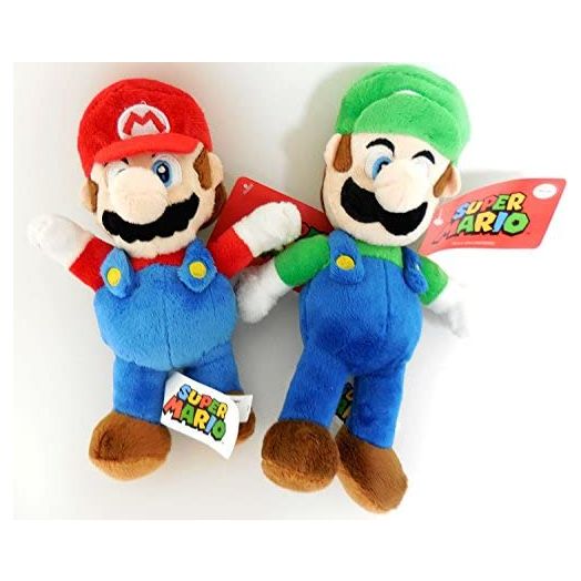 Nintendo Mario and Luigi 2 Plush Doll Set 8.5 inches