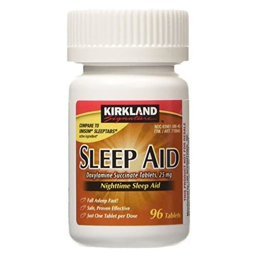 KIRKLAND SIGNATURE Sleep Aid Doxylamine Succinate 25 Mg X Tabs (53201812) No Flavor 96 Count