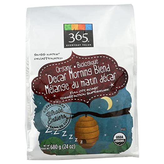 365 by Whole Foods Market, Coffee Buzz Free Decaf Whole Bean Organic, 24 Ounce