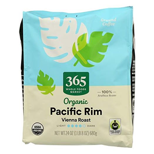 365 by Whole Foods Market, Coffee Vienna Roast Pacific Rim Ground Organic, 24 Ounce