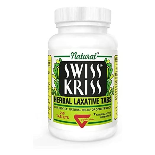 Swiss Kriss Herbal Laxative Tablets, 250 Count