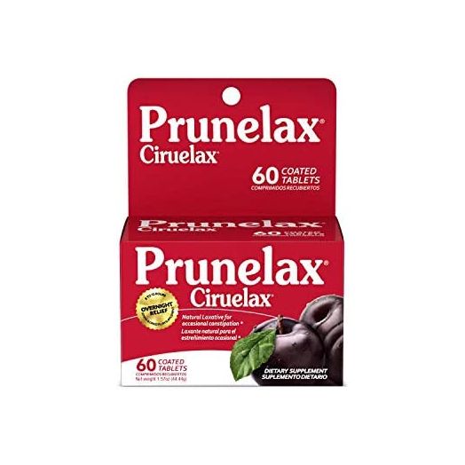 Prunelax Ciruelax Natural Laxative Regular for Occasional Constipation, Prunes, 60 Tablets
