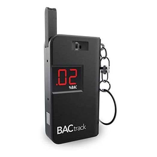 BACtrack Keychain Breathalyzer (Black) | Ultra-Portable Pocket Keyring Alcohol Tester for Personal Use
