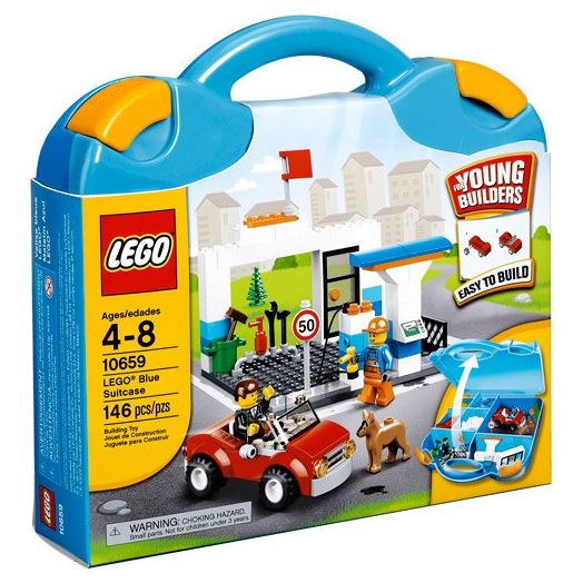 LEGO Bricks and More LEGO Blue Suitcase Play Set