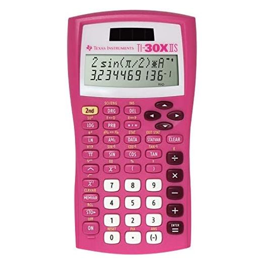 Texas Instruments TI-30X IIS Scientific Calculator – Pretty Pink