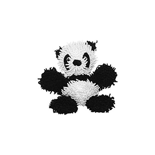 MIGHTY- Microfiber Ball Panda-Junior– Made with Squeaker Balls and Minimal Stuffing. Strong & Tough. Interactive Play Dog Toy. Machine Washable & Floats