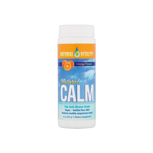 Natural Vitality Natural Calm Supplement Orange Flavor, 8.0 OZ