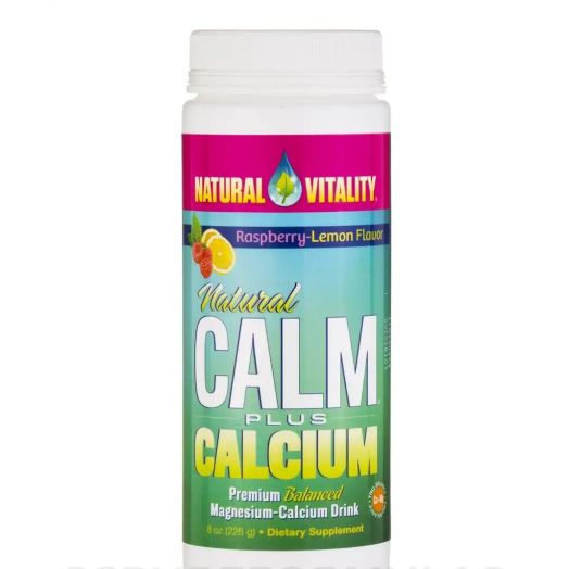 Natural Vitality Natural Calm Plus Calcium, Raspberry-Lemon Flavor - 8 oz (226 Grams)