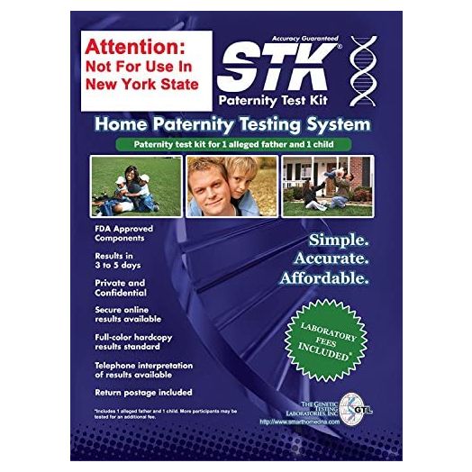 STK Paternity Test for Child and Father DNA Kit at Home - Includes All Lab Fees