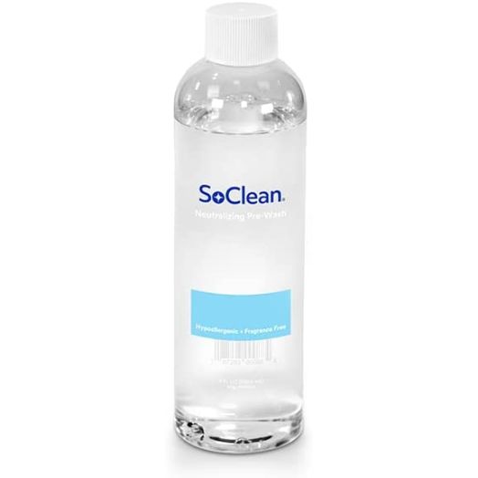 SoClean Neutralizing CPAP Pre-Wash, Fragrance-Free, Dye-Free, Compatible with All Washable CPAP Equipment, 8 Ounce Bottle