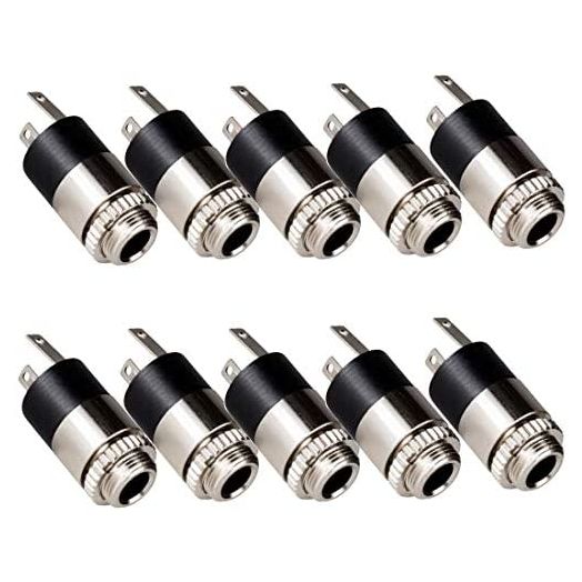Nine to Nine 3.5mm Stereo Jack Panel Mount Connector Pack of 10