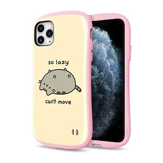 iFace x Pusheen First Class Series Case for iPhone 11 Pro Max – Cute Shockproof Hybrid [Hard Cover + Bumper] Cell Phone Cases Accessories for Girls, Women – Pusheen (So Lazy)