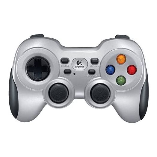 Logitech F710 Wireless Gamepad, 2.4 GHz Wireless with USB Nano-Receiver, Controller Dual Vibration Feedback, 4 Switch D-Pad, PC - Grey/Black