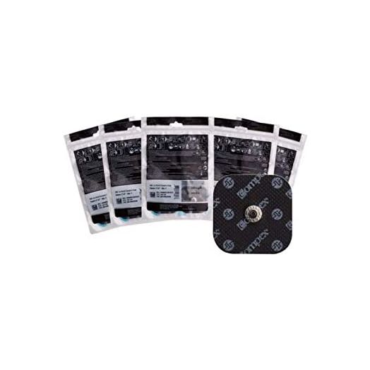 Compex Easy Snap Electrodes 2in x 2in for Edge, Performance, Sport Elite, Wireless Muscle Stimulators, 4 Count (Pack of 5)