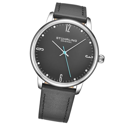 Stuhrling Original Men's Dress Watch Leather Band