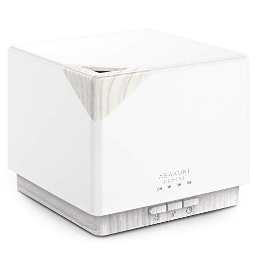 ASAKUKI 700ml Premium, Essential Oil Diffuser, 5 in 1 Ultrasonic Aromatherapy Fragrant Oil Vaporizer Humidifier, Timer and Auto-Off Safety Switch, 7 LED Light Colors
