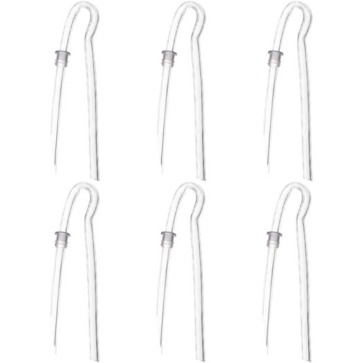 6pcs/lot Size #13 Preformed Sound Tube BTE Earmold Hearing Aid Tubing (3.5 * 2mm with Tube Lock)