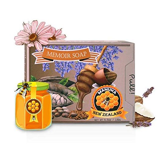 Memoir Natural Sensitive Baby Soap – New Zealand Manuka Honey, Lavender Oil, Probiotic | Great for Atopic Dermatitis, Eczema, Psoriasis, Itchy, Dry & Sensitive Skin | 4.5oz | Body Wash, Shampoo