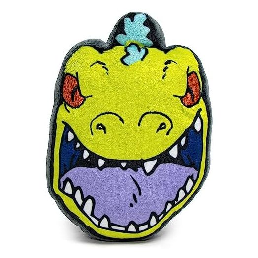 Buckle-Down Dog Toy, Nickelodeon, Plush Squeaker Rugrats Reptar Roar Face, 8" x 6" (DTPT-RRR)