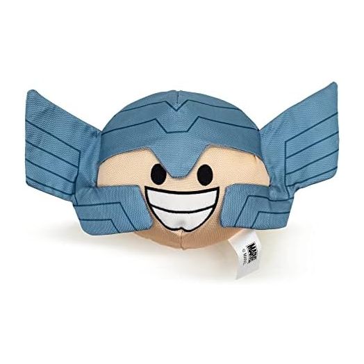Marvel Comics Dog Toy, Thor Smiling Face Round Pet Toy, Plush