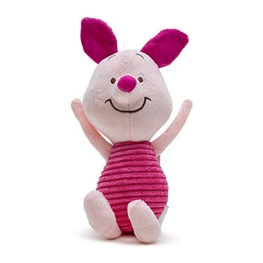 Buckle-Down Disney Dog Toy, Winnie The Pooh Piglet Arms Up Sitting Pose Pet Toy, Plush