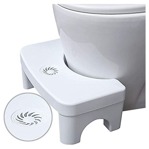 Poop Stool Adult Toilet Stool, Sturdy Toilet Step Stool, Bathroom Squat Stool, Toilet Step Stool for Adults, Foldable Poop Stool, 7'' Height Squat Stool-Potty Step Stool with Fragrance Position