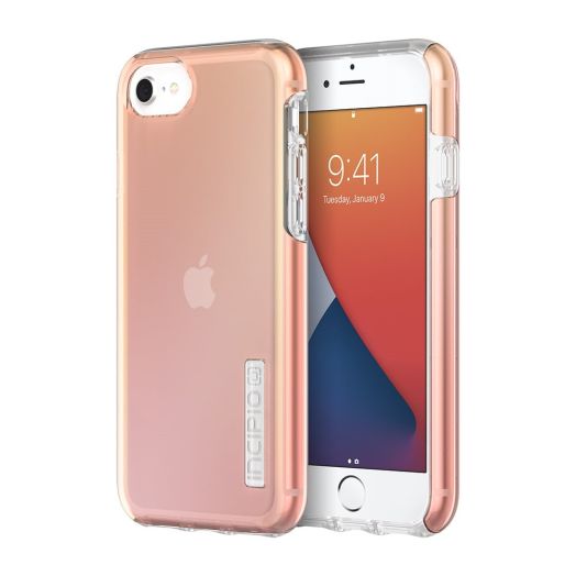 WM-IPH-1976-PKIR Incipio DualPro Platinum for iPhone SE (2020), iPhone 8, iPhone 7 & iPhone 6s/6 - Pink Iridescent