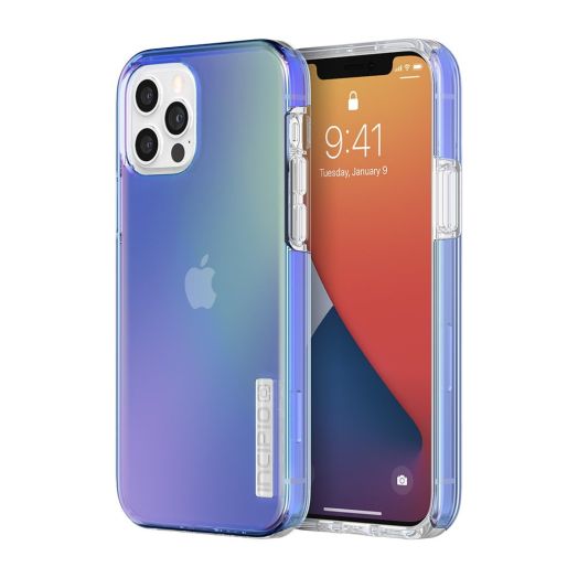 WM-IPH-1987-OSIR Incipio DualPro Platinum for iPhone 12 & iPhone 12 Pro - Oil Slick Iridescent