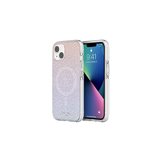 Kate Spade New York iPhone 13 (6.1") Ombre Glitter Hardshell Case - Shock-Absorbent & Multicolor