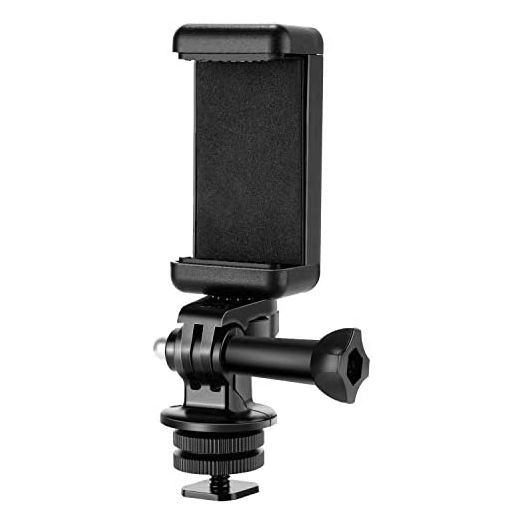 Neewer Phone Holder / Hot Shoe Mount Adapter Kit Compatible with Action Camera GoPro Hero 10 9 8 7 6 5, DJI OSMO Action/Action 2, iPhone13 Pro Max, Samsung, Attaching on DSLR Camera or Ring Light
