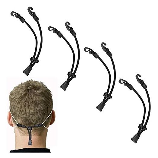 Mask Extender, Face Mask Holder, Anti-Slip Mask Buckle Strap (4pcs)