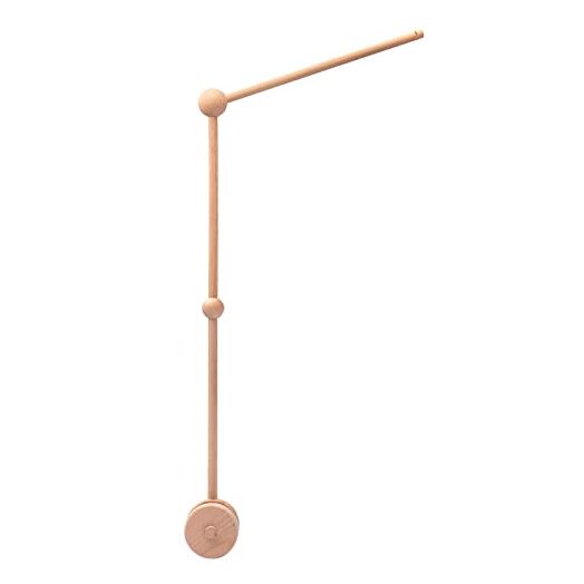 Baby Crib Mobile Arm - Wooden Baby Mobile Crib Holder for Mobile Hanging Baby Crib Attachment for Nursery Decor