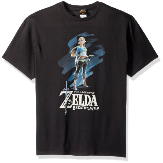 Nintendo Men's Zelda Paint T-Shirt, 2X-Large, Black