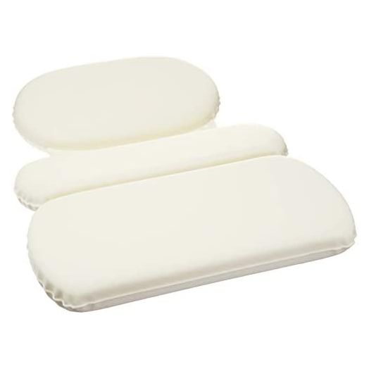 Amazon Basics Bath Tub Neck Pillow with Suction Cups, Waterproof, 3 Panel